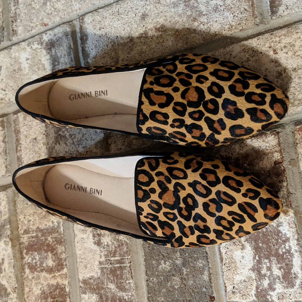 Gianni Bini Leopard Flats